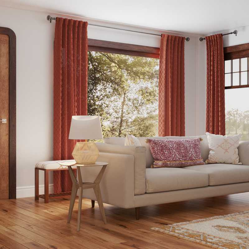 Modern, Bohemian, Midcentury Modern, Minimal, Scandinavian Living Room Design by Havenly Interior Designer Hayley