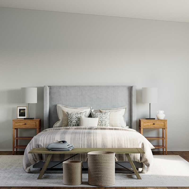 Farmhouse, Rustic Bedroom Design by Havenly Interior Designer Laura