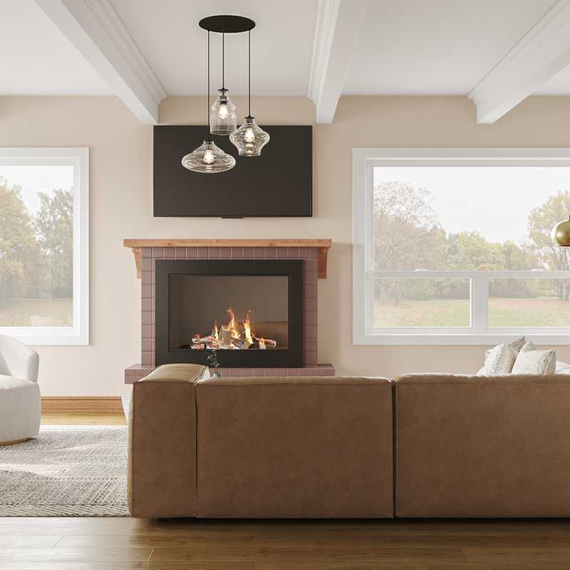 Modern Living Room Design by Havenly Interior Designer Lauren