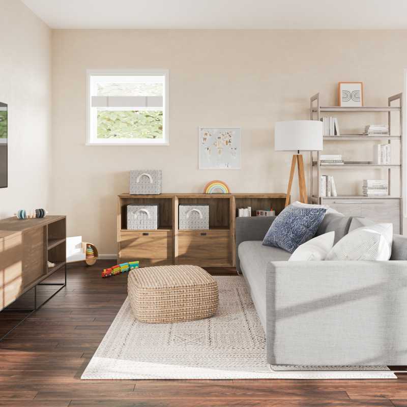 Modern, Midcentury Modern, Scandinavian Living Room Design by Havenly Interior Designer Laura