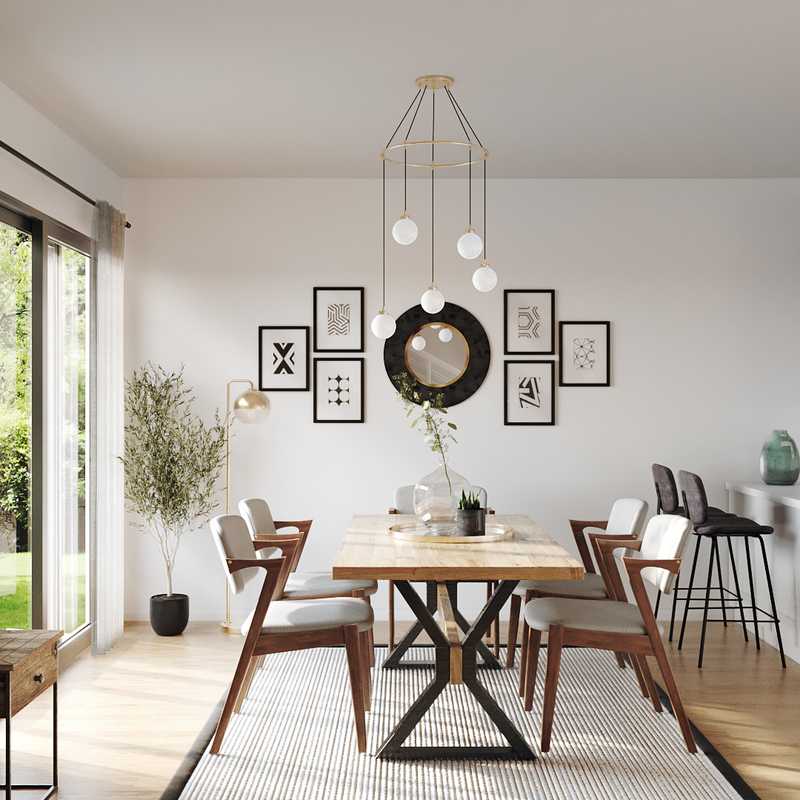 Contemporary, Modern, Industrial Dining Room Design by Havenly Interior Designer Joanna