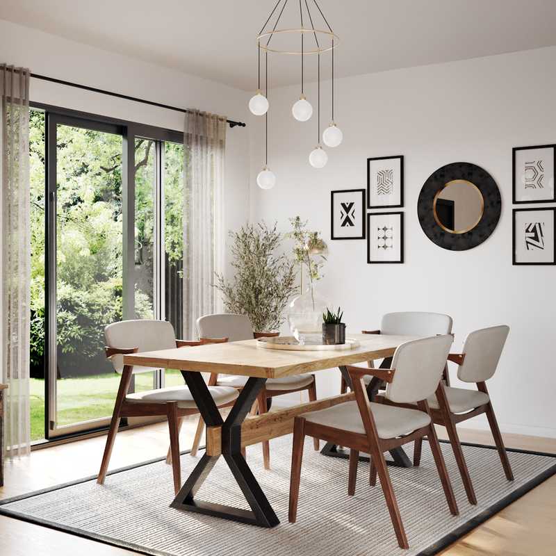 Contemporary, Modern, Industrial Dining Room Design by Havenly Interior Designer Joanna