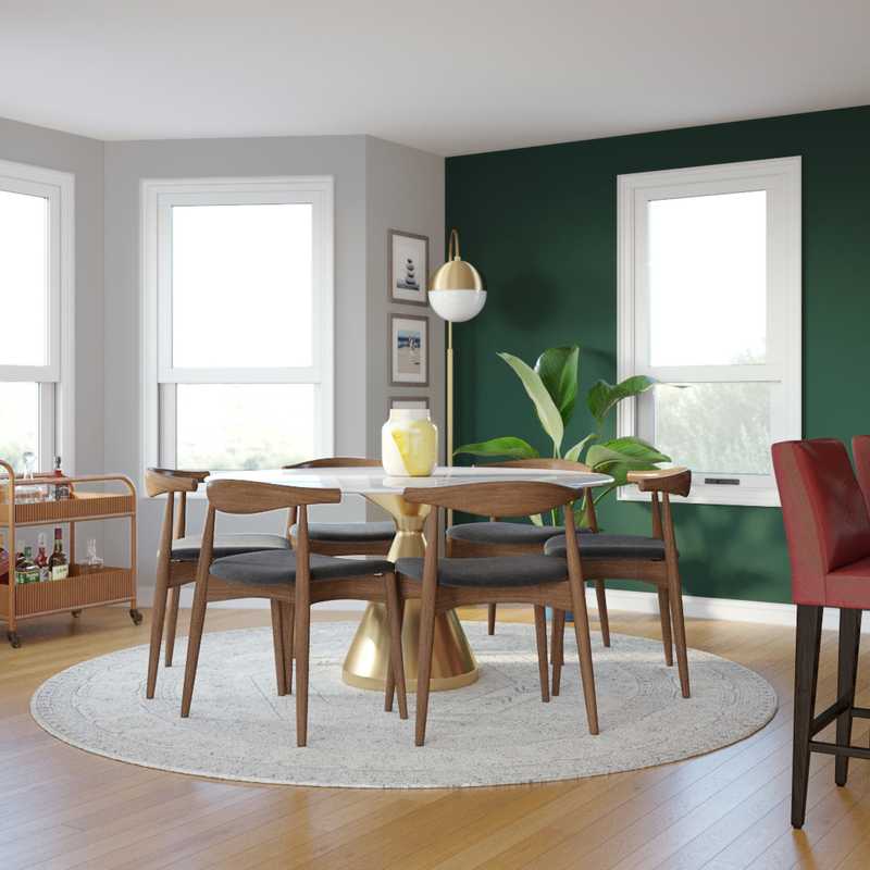 Midcentury Modern Dining Room Design by Havenly Interior Designer Dayana