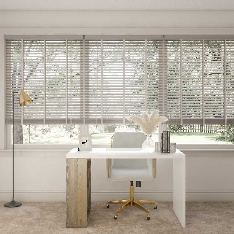 Modern, Glam Office Design by Havenly Interior Designer Yonka