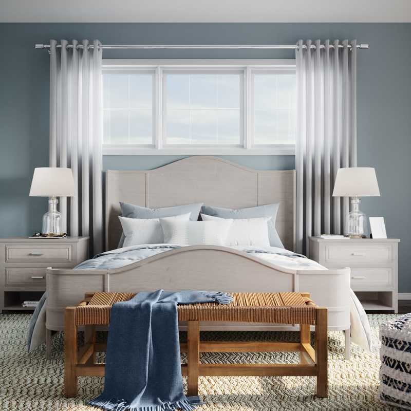 Classic, Coastal, Transitional, Preppy Bedroom Design by Havenly Interior Designer Lisa