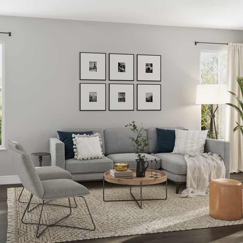 Modern, Midcentury Modern, Scandinavian Living Room Design by Havenly Interior Designer Brittany