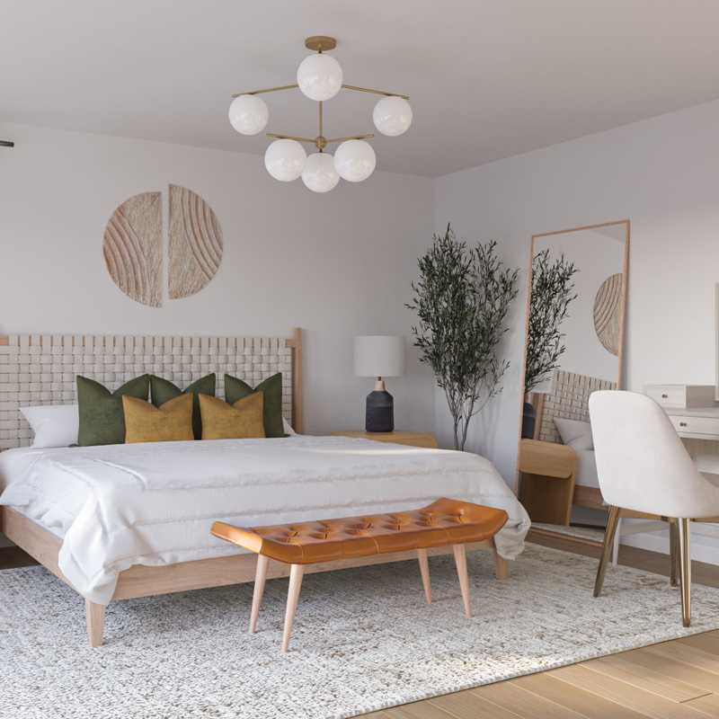 Modern, Bohemian, Transitional, Midcentury Modern, Scandinavian Bedroom Design by Havenly Interior Designer Brittany