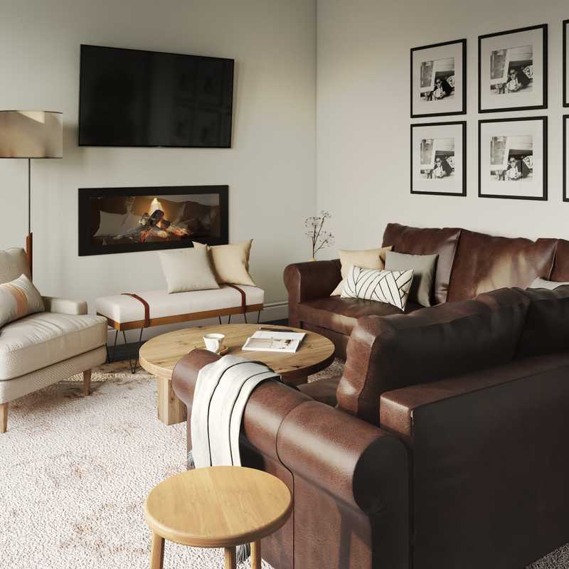 Modern, Classic, Minimal Living Room Design by Havenly Interior Designer Caroline