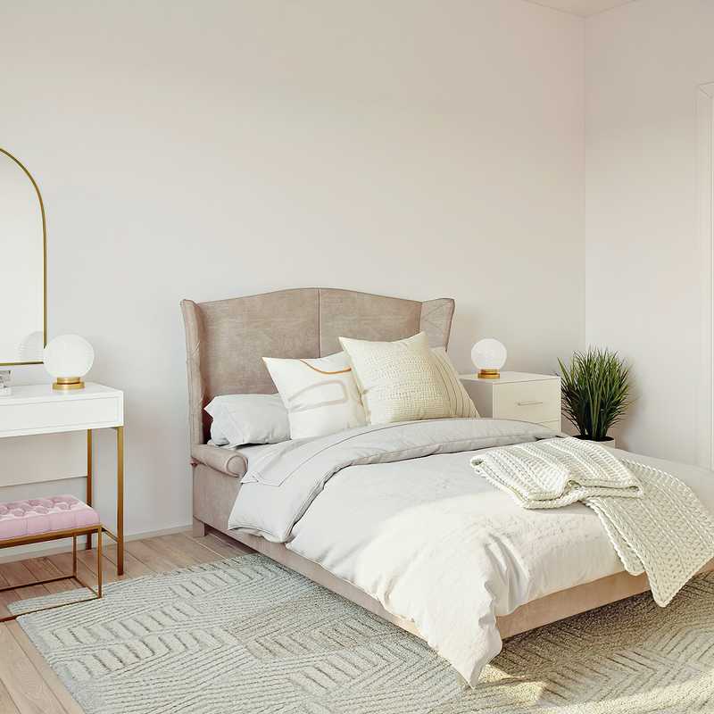 Glam, Transitional Bedroom Design by Havenly Interior Designer Kaylee