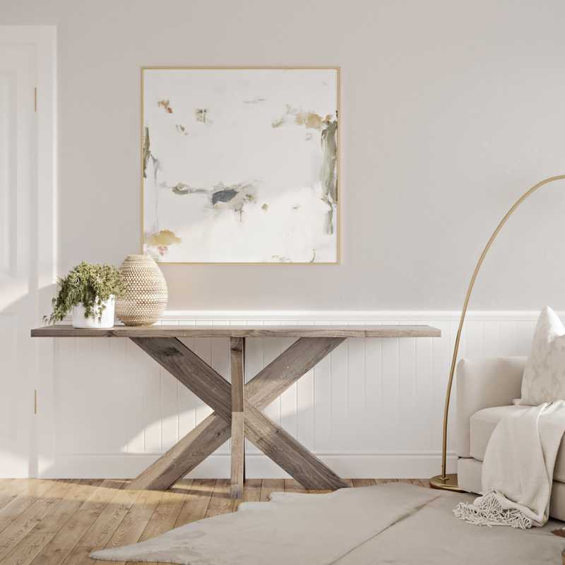 Contemporary, Modern, Coastal, Minimal Living Room Design by Havenly Interior Designer Sloane