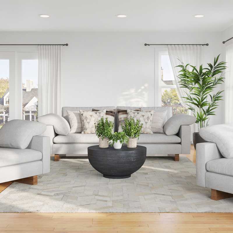 Modern, Minimal, Scandinavian Living Room Design by Havenly Interior Designer Troyce