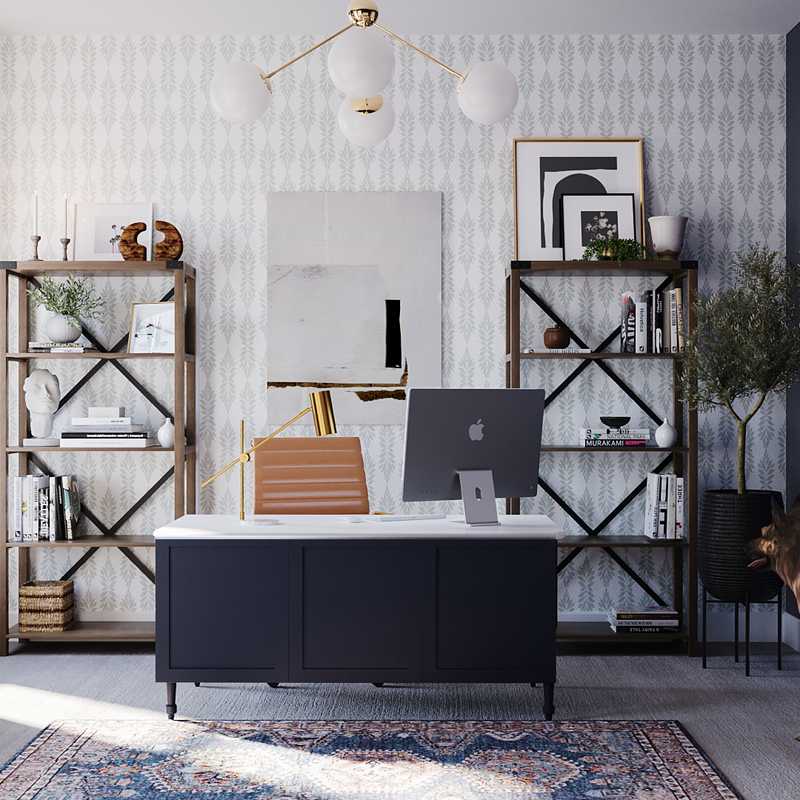 Global Office Design by Havenly Interior Designer Laura
