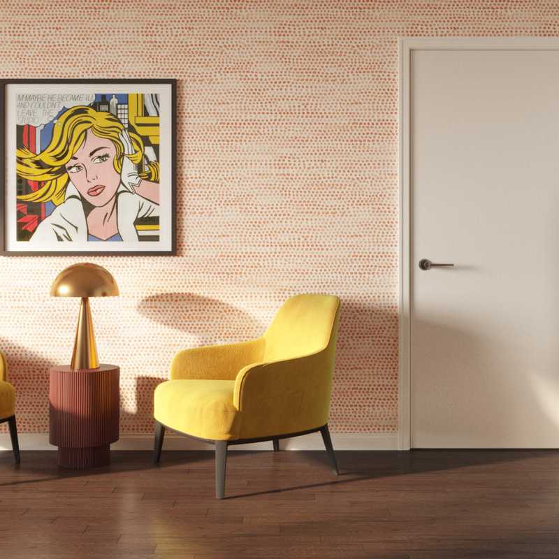 Contemporary, Midcentury Modern, Preppy, Scandinavian Living Room Design by Havenly Interior Designer Maria