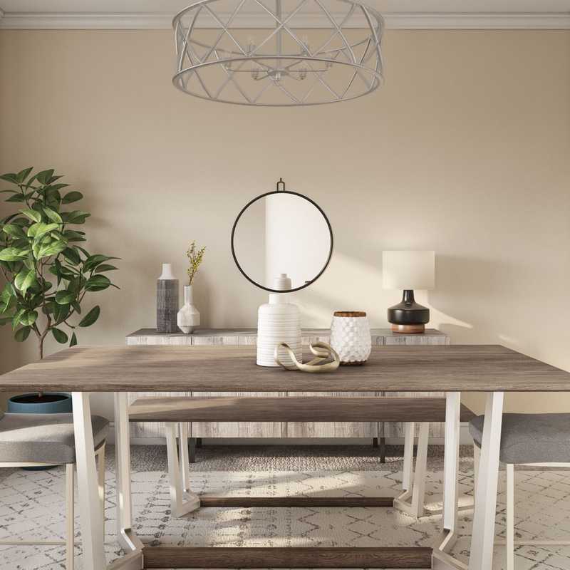 Midcentury Modern, Minimal, Scandinavian Dining Room Design by Havenly Interior Designer Need