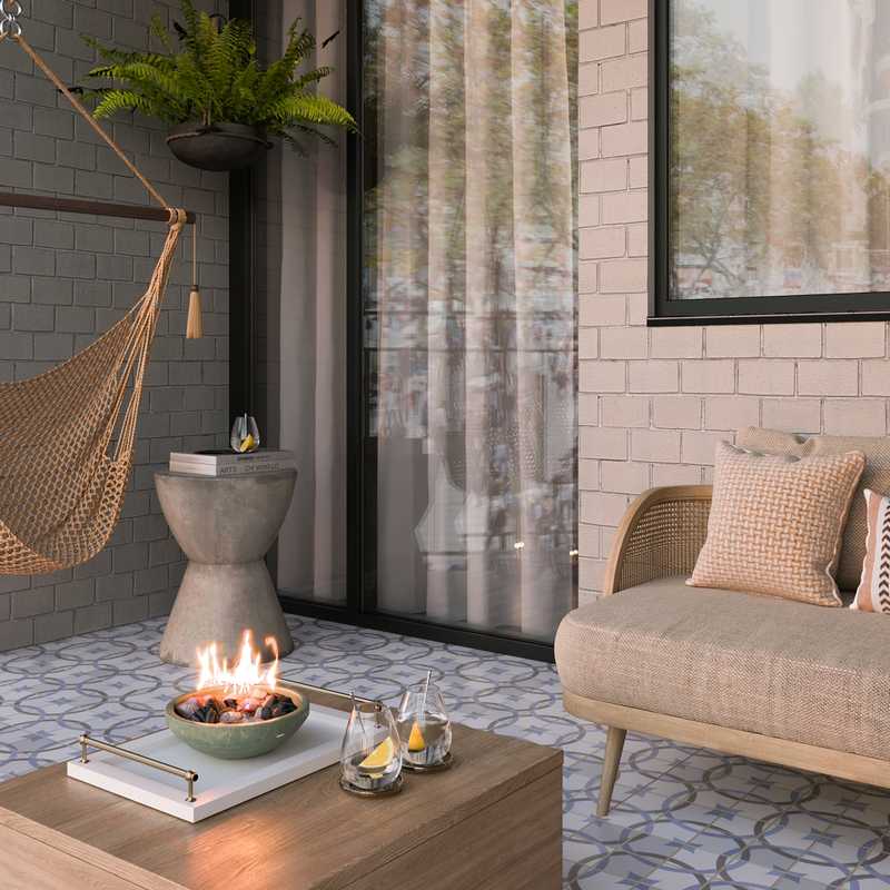 Modern, Bohemian Outdoor Space Design by Havenly Interior Designer Angie