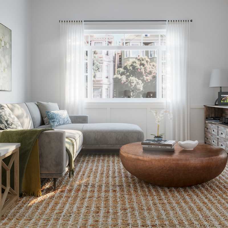 Contemporary, Modern, Transitional, Classic Contemporary Living Room Design by Havenly Interior Designer David