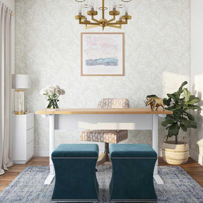 Transitional Office Design by Havenly Interior Designer Elizabeth