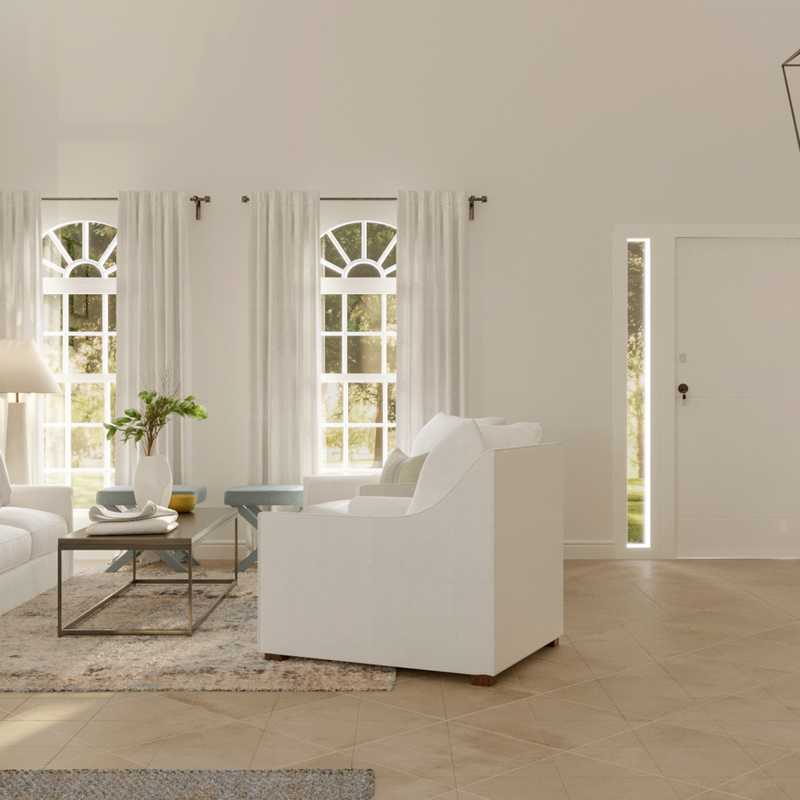 Contemporary, Minimal Living Room Design by Havenly Interior Designer Amanda