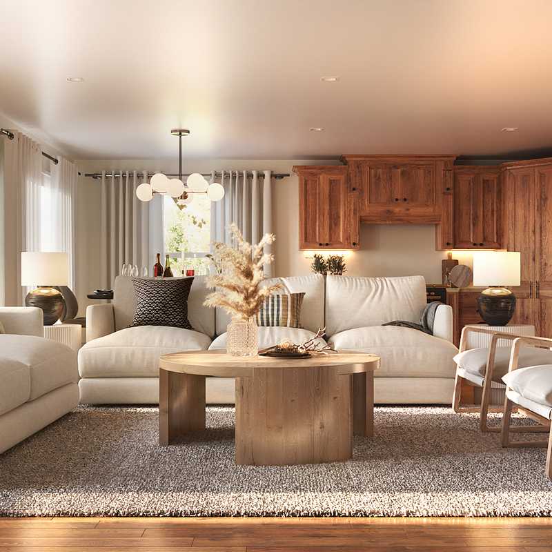 Contemporary, Transitional, Classic Contemporary Living Room Design by Havenly Interior Designer Daniela