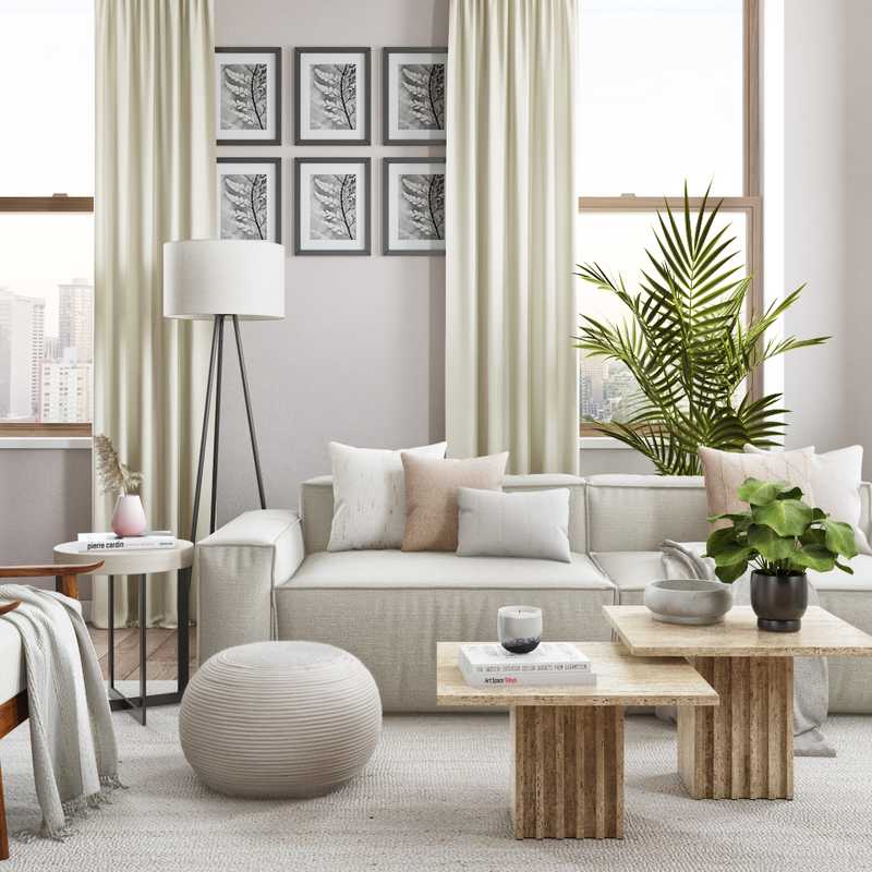 Modern Living Room Design by Havenly Interior Designer Amanda