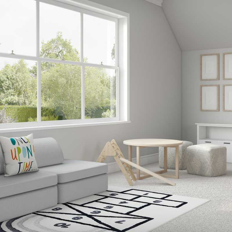 Classic, Farmhouse, Minimal Playroom Design by Havenly Interior Designer Alexandra