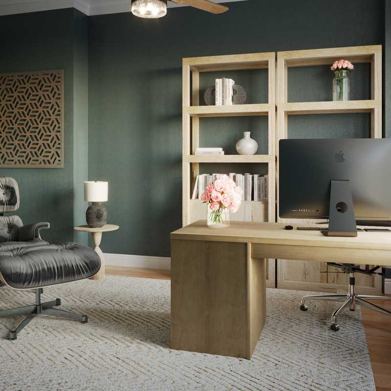 Contemporary, Minimal, Classic Contemporary Office Design by Havenly Interior Designer Daniela