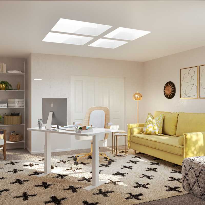 Modern, Glam Office Design by Havenly Interior Designer Madison