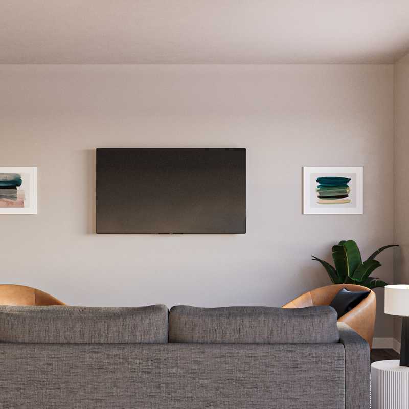 Midcentury Modern Living Room Design by Havenly Interior Designer Julia