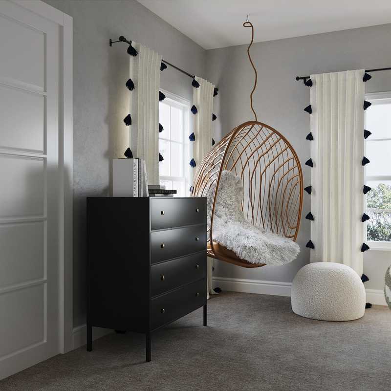 Bohemian, Preppy, Scandinavian Bedroom Design by Havenly Interior Designer Alycia