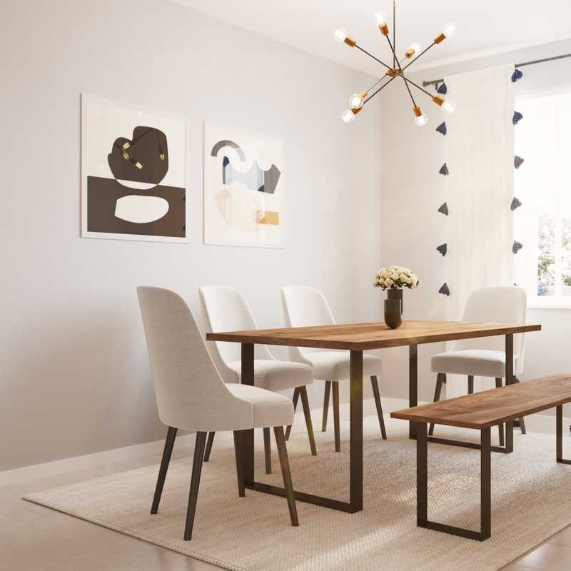 Contemporary, Classic, Industrial Dining Room Design by Havenly Interior Designer Camila