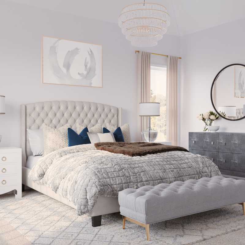 Modern, Classic, Glam Bedroom Design by Havenly Interior Designer Ingrid