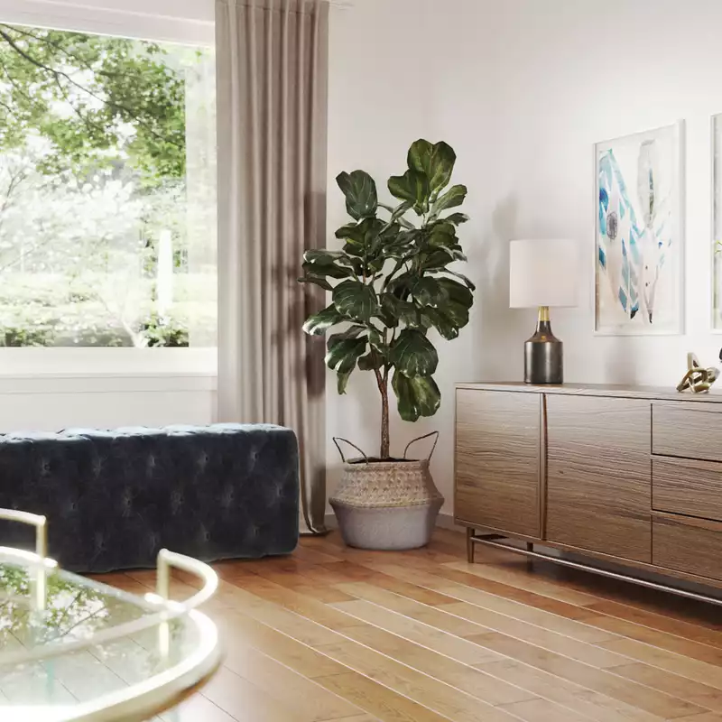 Midcentury Modern, Scandinavian Dining Room Design by Havenly Interior Designer Chante