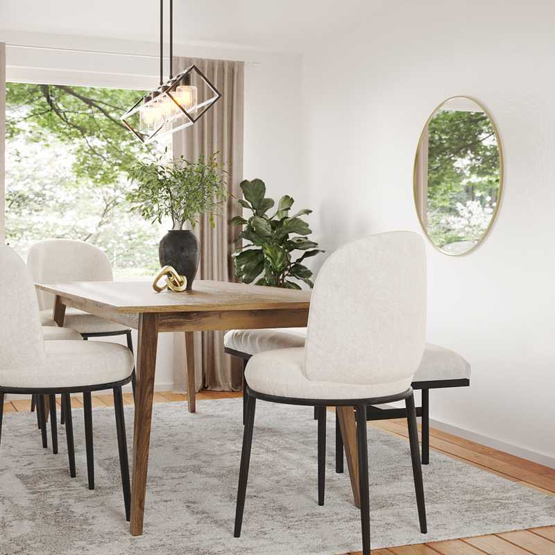 Midcentury Modern, Scandinavian Dining Room Design by Havenly Interior Designer Chante