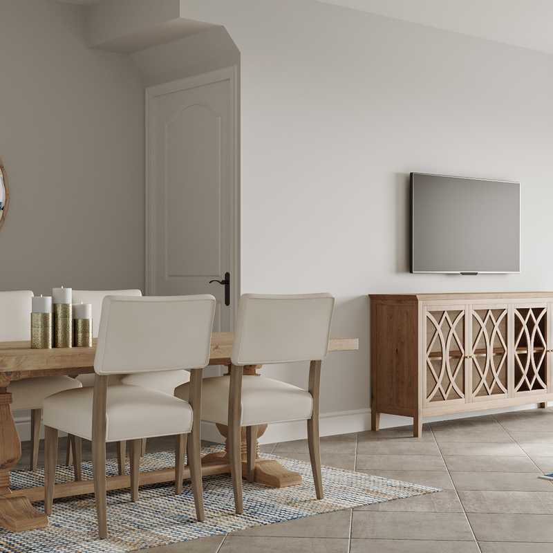 Contemporary, Modern, Coastal Living Room Design by Havenly Interior Designer Amber