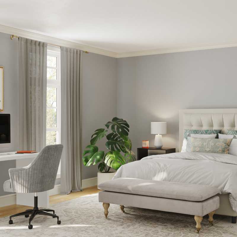 Eclectic, Vintage Office Design by Havenly Interior Designer Megan