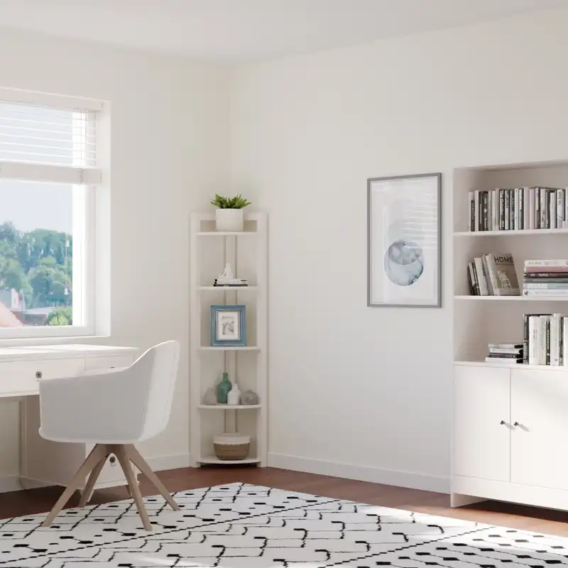 Coastal, Farmhouse Office Design by Havenly Interior Designer Melissa