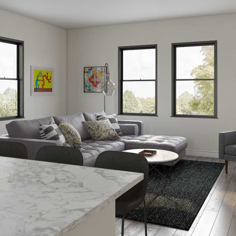 Contemporary, Modern Living Room Design by Havenly Interior Designer Tyler