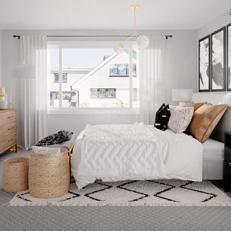 Modern, Bohemian, Midcentury Modern Bedroom Design by Havenly Interior Designer Tara