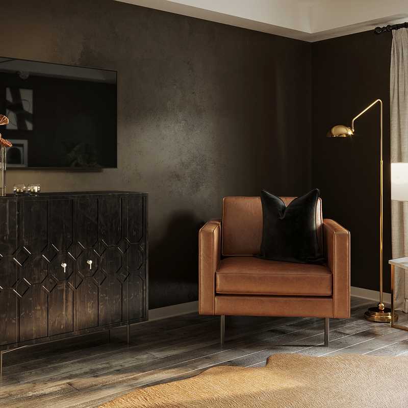 Modern, Midcentury Modern Office Design by Havenly Interior Designer Tara