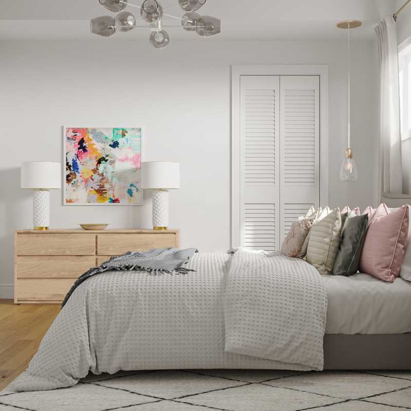 Modern, Eclectic, Bohemian Bedroom Design by Havenly Interior Designer Stefhaniene