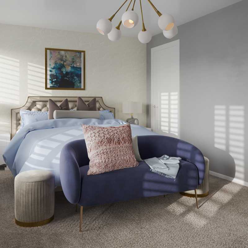 Glam Bedroom Design by Havenly Interior Designer Kayla