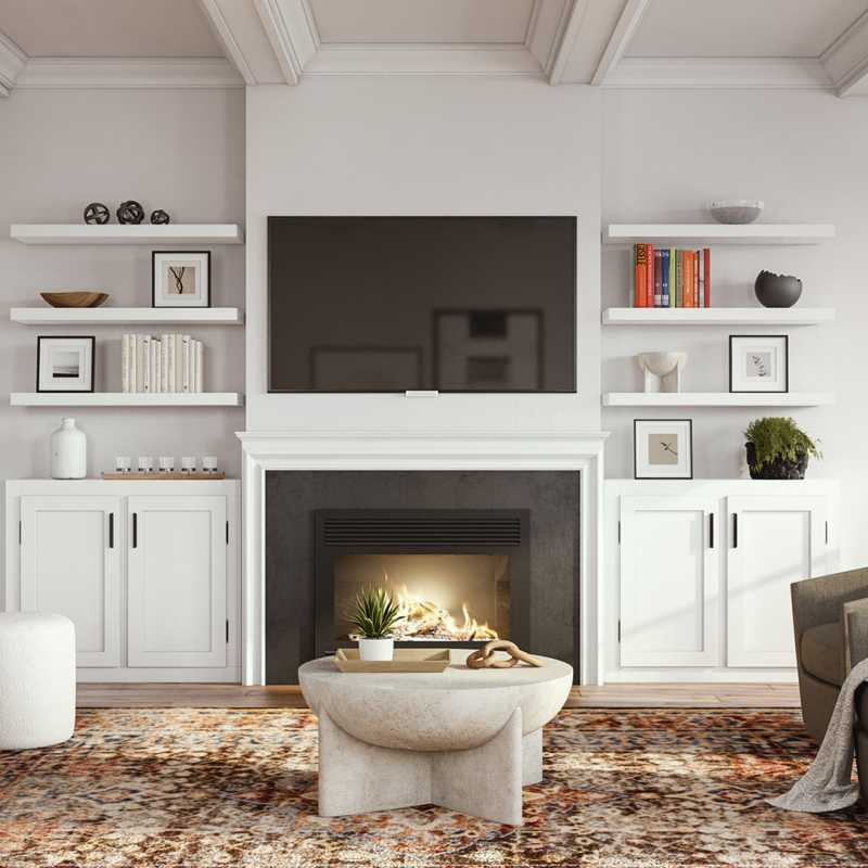 Eclectic Living Room Design by Havenly Interior Designer Elizabeth