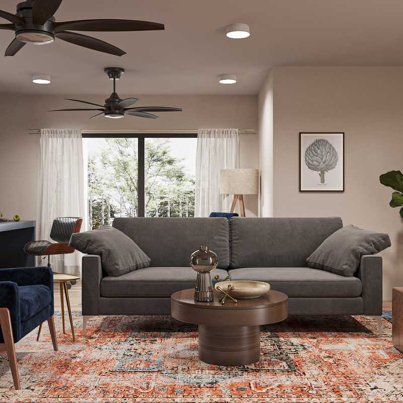 Contemporary, Modern, Classic Living Room Design by Havenly Interior Designer Madison