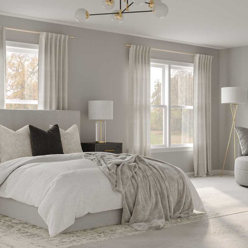 Bohemian, Glam Bedroom Design by Havenly Interior Designer Tara