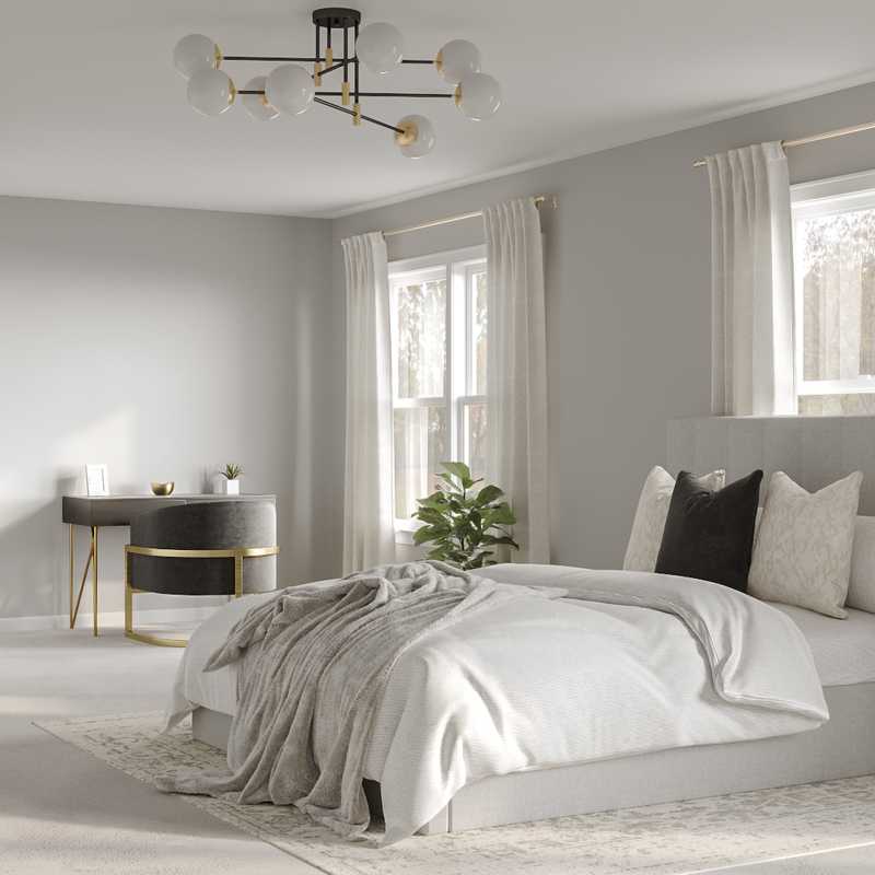 Bohemian, Glam Bedroom Design by Havenly Interior Designer Tara