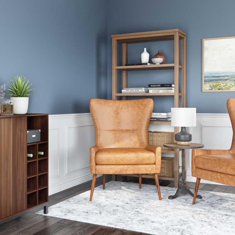 Classic, Traditional, Midcentury Modern Office Design by Havenly Interior Designer Camila