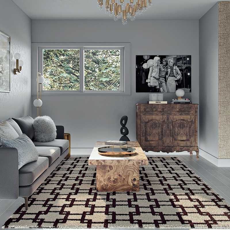 Modern, Glam Living Room Design by Havenly Interior Designer Laura