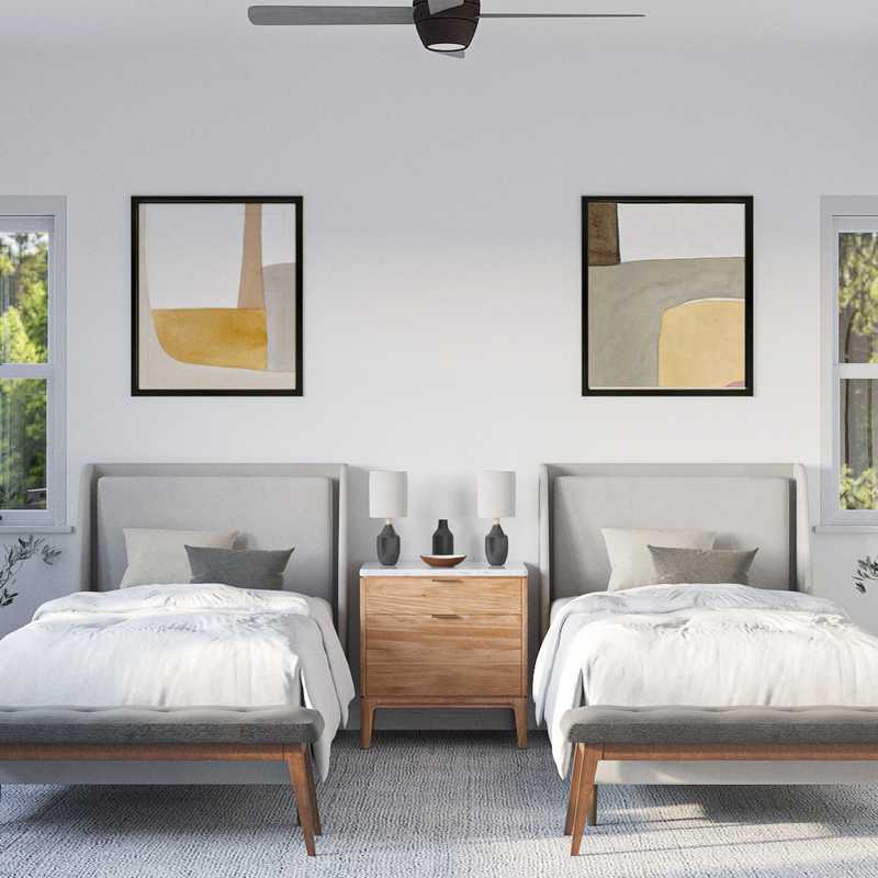 Modern, Midcentury Modern Bedroom Design by Havenly Interior Designer Natalia