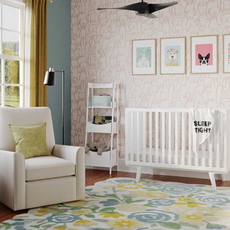 Eclectic Nursery Design by Havenly Interior Designer Kelby