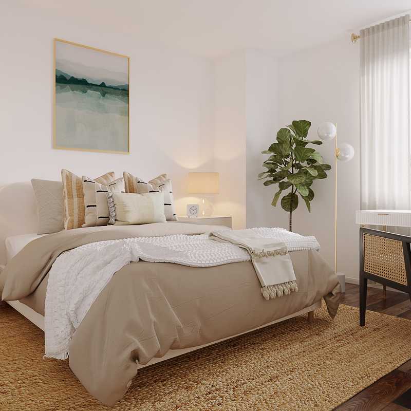 Midcentury Modern, Scandinavian Bedroom Design by Havenly Interior Designer Keegan